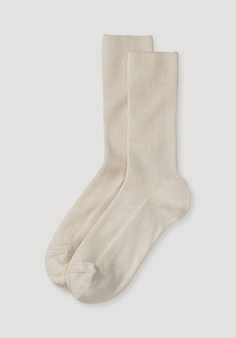 hessnatur Socken im aus Bio-Baumwolle - naturfarben Grösse40/41 von hessnatur