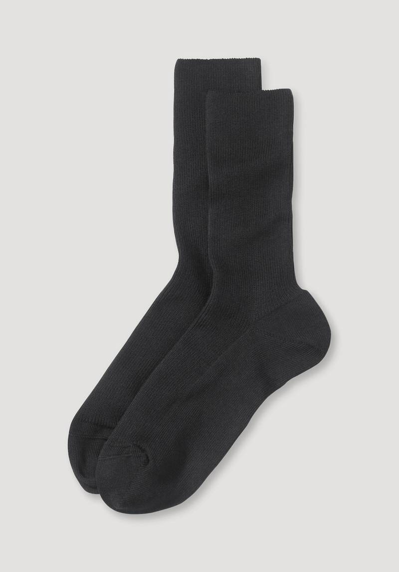 hessnatur Socken im aus Bio-Baumwolle - schwarz Grösse36/37 von hessnatur