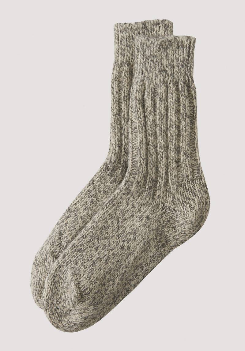 hessnatur Unisex Stricksocken aus Bio-Merinowolle - naturfarben Grösse36/37 von hessnatur