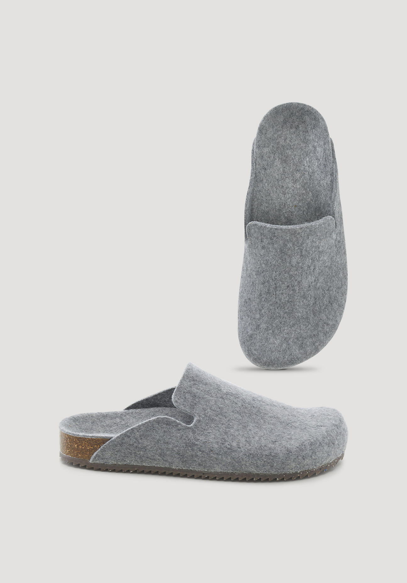 hessnatur Unisexschuhe BetterRecycling Clogs - grau Grösse38 von hessnatur