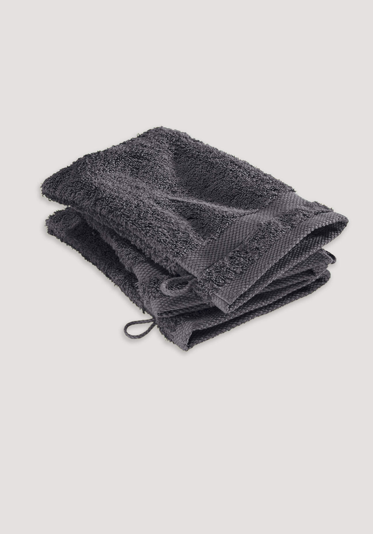 hessnatur Waschhandschuh aus Bio-Baumwolle - grau Grösse15x20 cm hessnatur Waschhandschuh aus Bio-Baumwolle - grau Grösse15x20 cm von hessnatur
