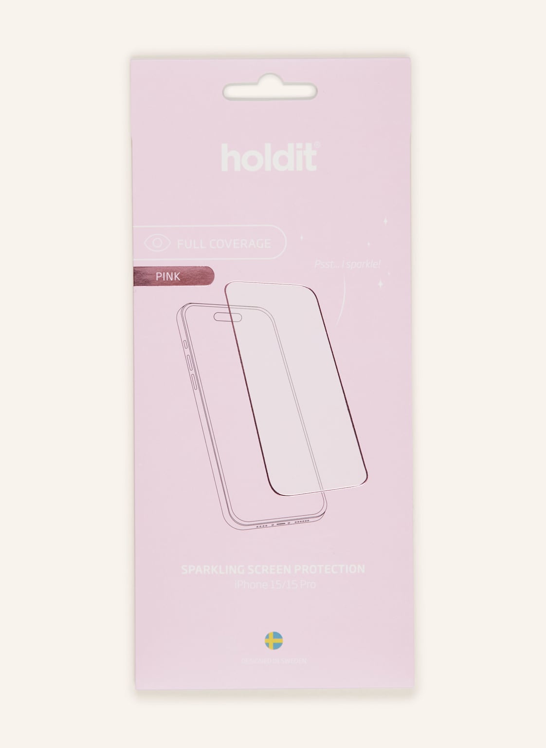 Holdit Smartphone-Bildschirmschutz pink von holdit