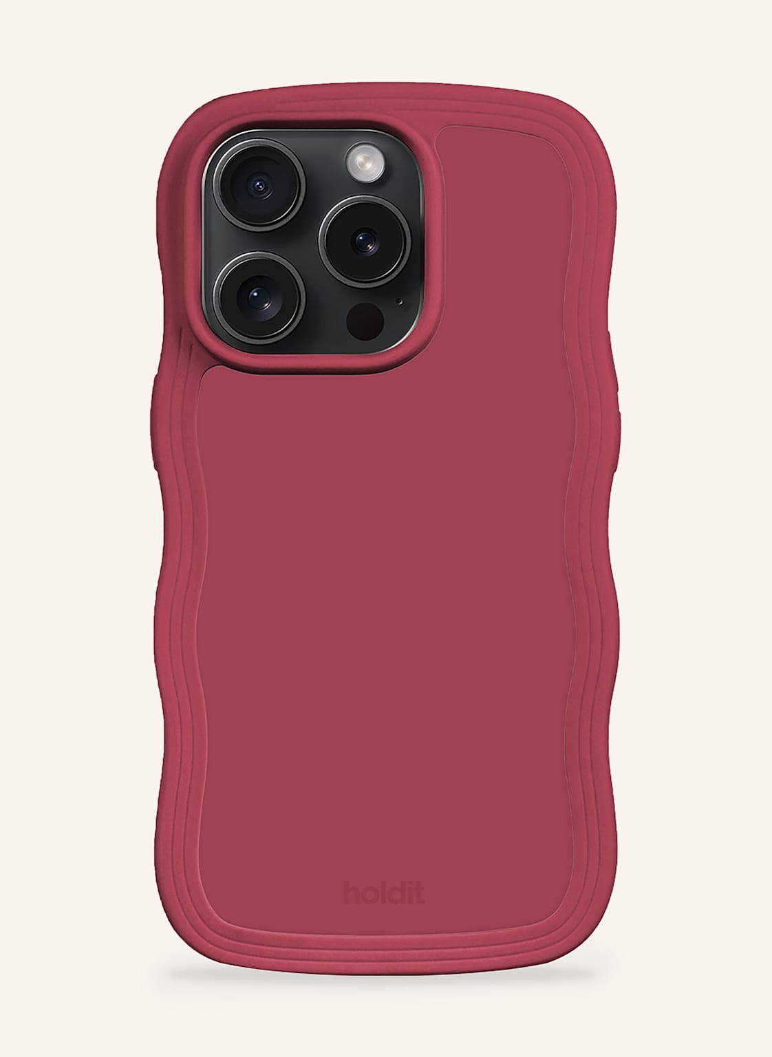 Holdit Smartphone-Hülle Wavy rot von holdit