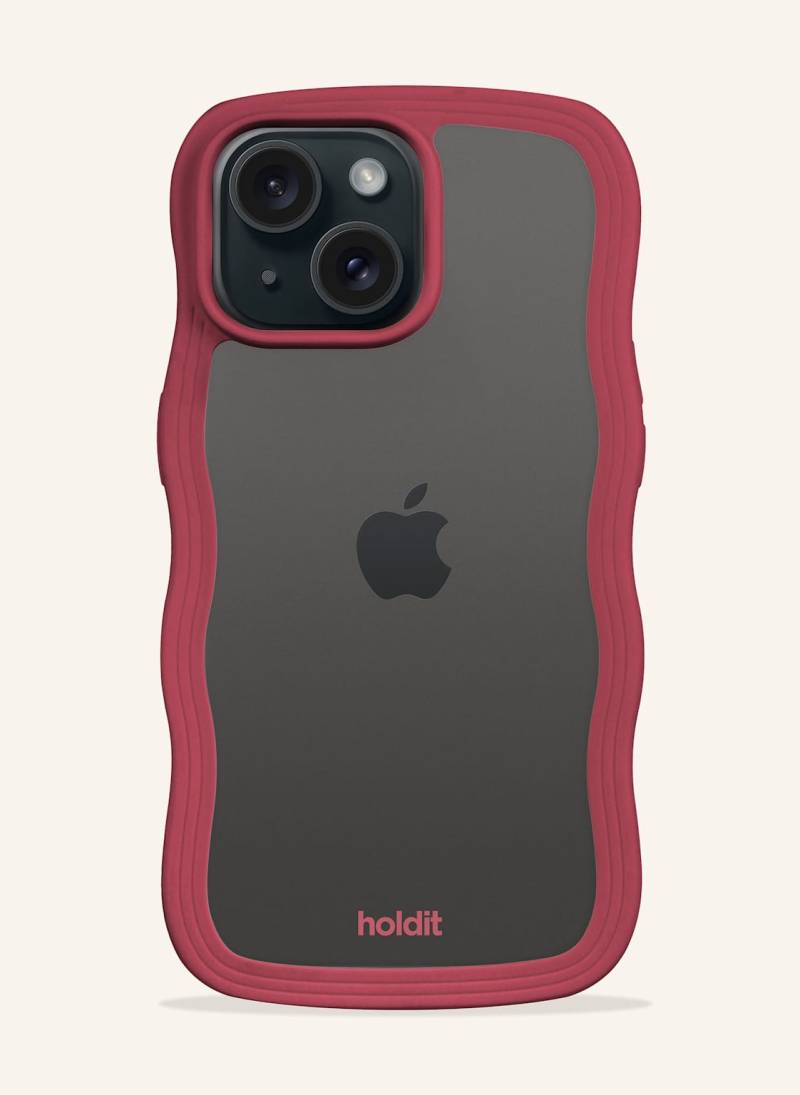 Holdit Smartphone-Hülle Wavy rot von holdit