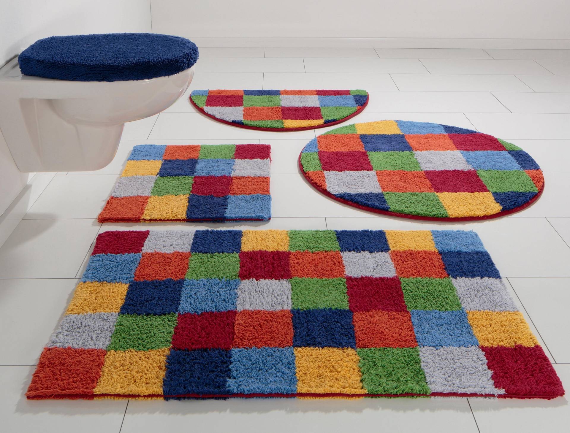 my home Badematte »Kira«, beidseitig nutzbar-fussbodenheizungsgeeignet-strapazierfähig, bunt, Badteppich, Badematten auch als 2 teiliges Set erhältlich my home Badematte »Kira«, beidseitig nutzbar-fussbodenheizungsgeeignet-strapazierfähig, bunt, Badteppich, Badematten auch als 2 teiliges Set erhältlich von My Home