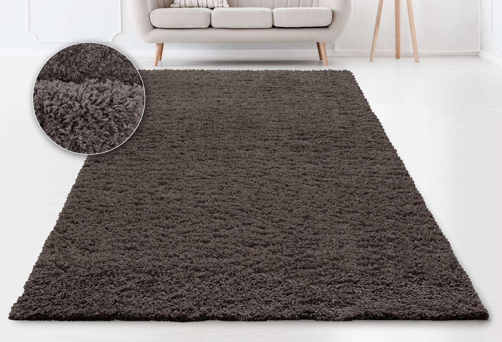 Home affaire Hochflor-Teppich »Viva«, rechteckig, 45 mm Höhe, Uni Farben, einfarbig, besonders weich und kuschelig Home affaire Hochflor-Teppich »Viva«, rechteckig, 45 mm Höhe, Uni Farben, einfarbig, besonders weich und kuschelig von My Home