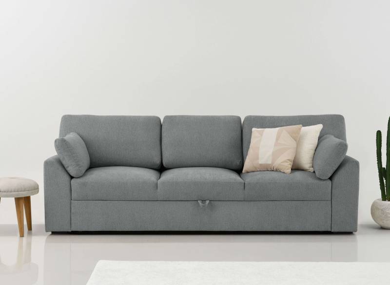 Home affaire 3-Sitzer »Citry Schlafsofa«, Breite 233 cm, Chenille, mit Bettfunktion, Liegefläche 144x190 cm von home affaire