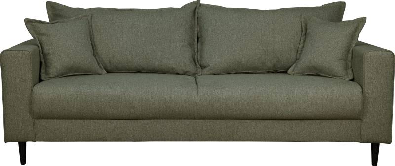 Home affaire 3-Sitzer »VEYRAS«, hoher Sitzkomfort, incl. 2 Zierkissen mit Keder, B/T/H: 212/84/76 cm von home affaire