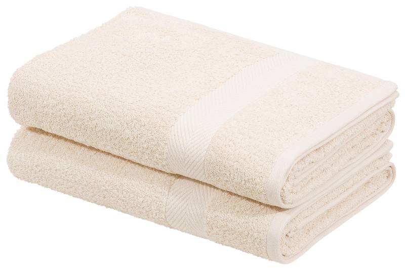 Home affaire Duschtücher »Eva«, (2 St., 2er Set Badetücher 70 x 140 cm), Premium-Qualität 550g/m², flauschig, Handtuchset aus 100 % Baumwolle von home affaire