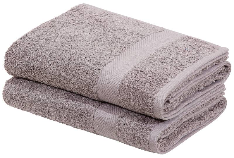 Home affaire Duschtücher »Eva«, (2 St., 2er Set Badetücher 70 x 140 cm), Premium-Qualität 550g/m², flauschig, Handtuchset aus 100 % Baumwolle von home affaire