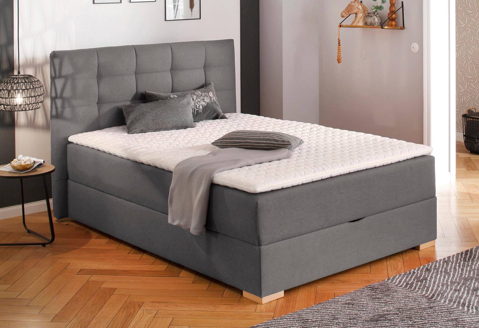 Home affaire Boxbett »Olivet«, in 4 Farben, 4 Breiten, 2 Matratzenarten, auch in Überlänge 220 cm von home affaire