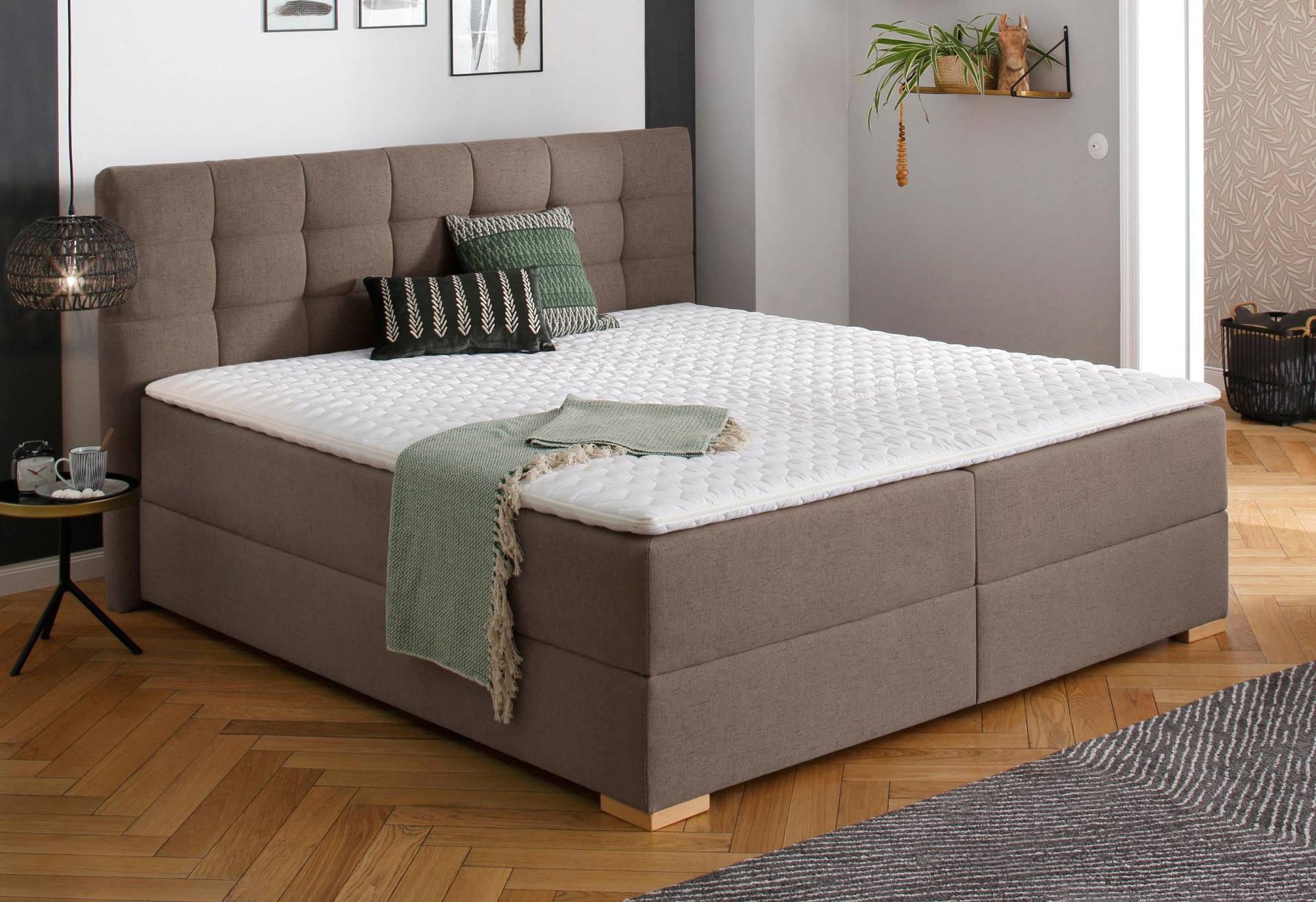 Home affaire Boxbett »Olivet«, in 4 Farben, 4 Breiten, 2 Matratzenarten, auch in Überlänge 220 cm von home affaire