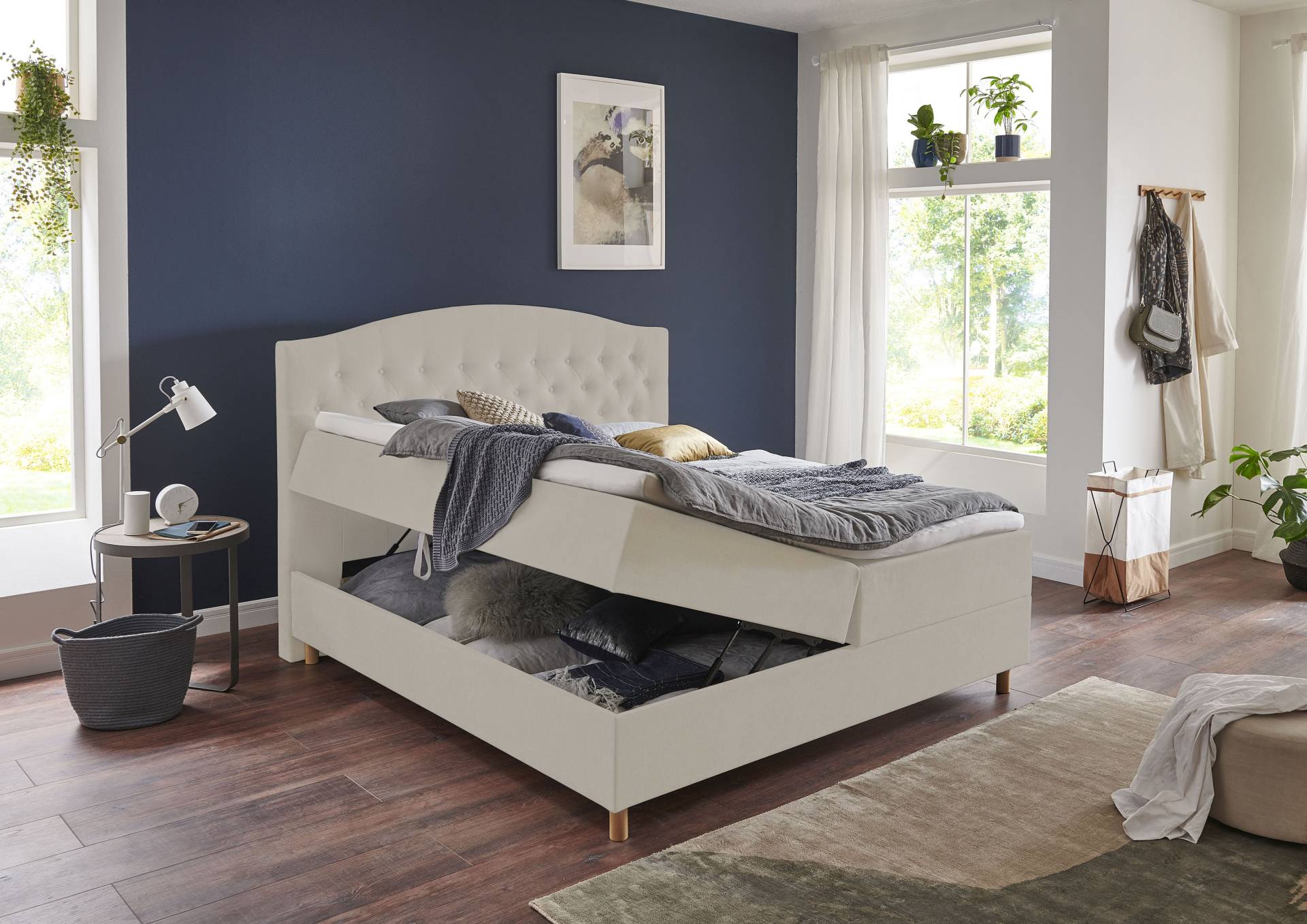 Home affaire Boxbett »Piemont«, mit Bettkasten und Topper von home affaire