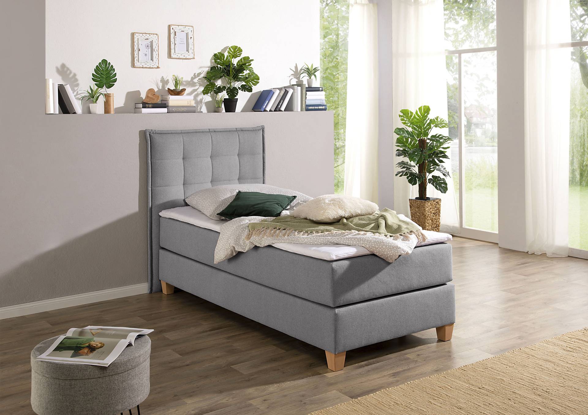 Home affaire Boxspringbett, inklusive Komfortschaum-Topper von home affaire