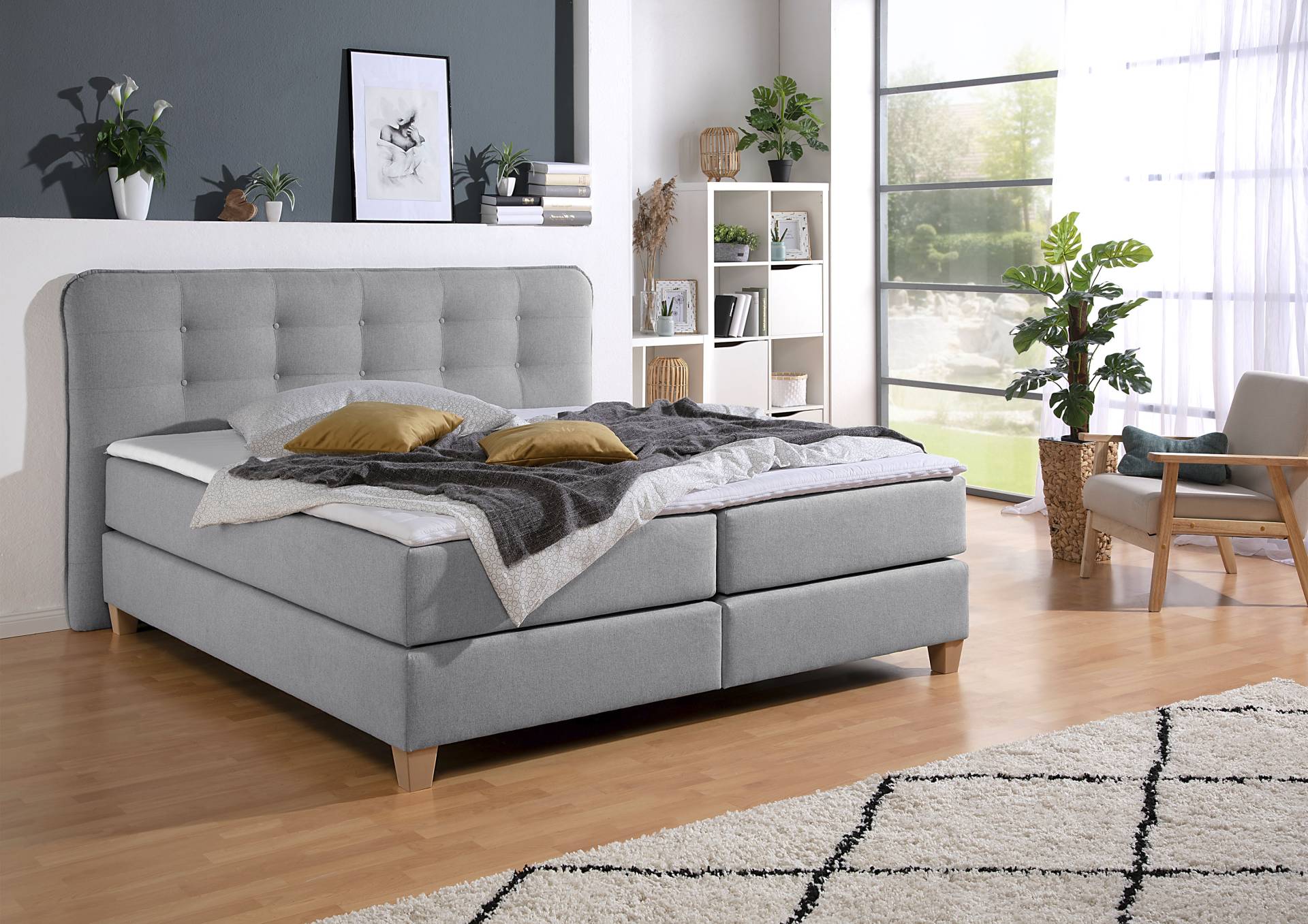 Home affaire Boxspringbett, inklusive Komfortschaum-Topper Home affaire Boxspringbett, inklusive Komfortschaum-Topper von home affaire