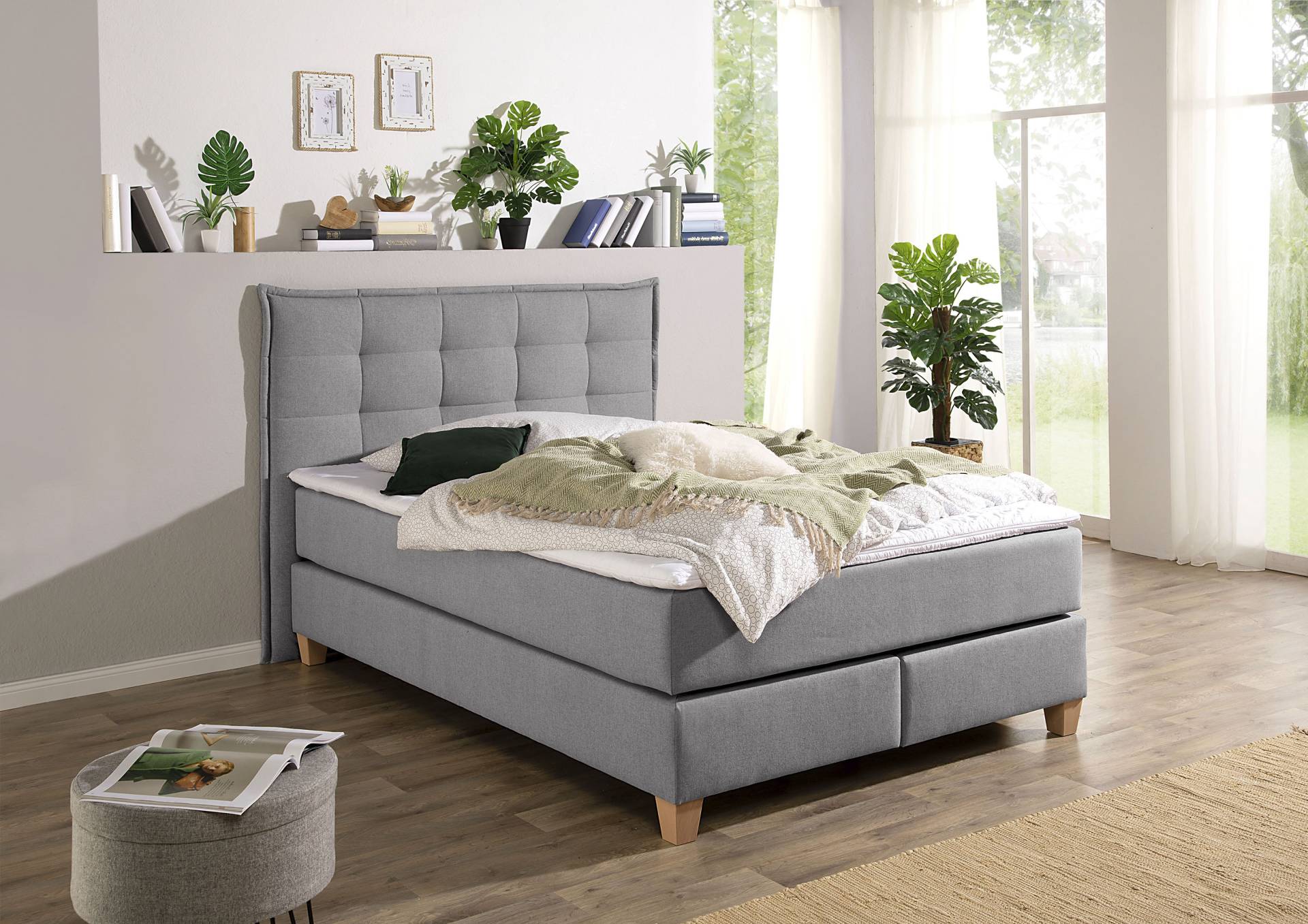 Home affaire Boxspringbett, inklusive Komfortschaum-Topper von home affaire