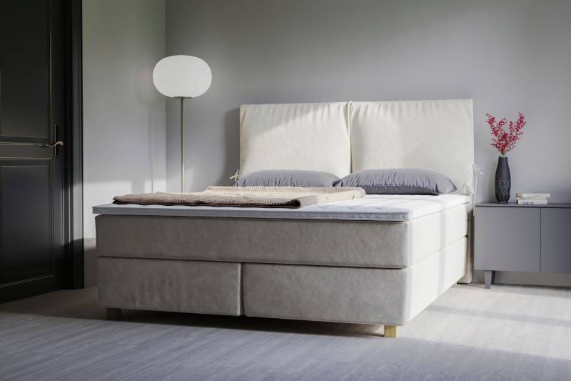 Home affaire Boxspringbett »Nele«, inkl. Topper im schlichtem Design von home affaire