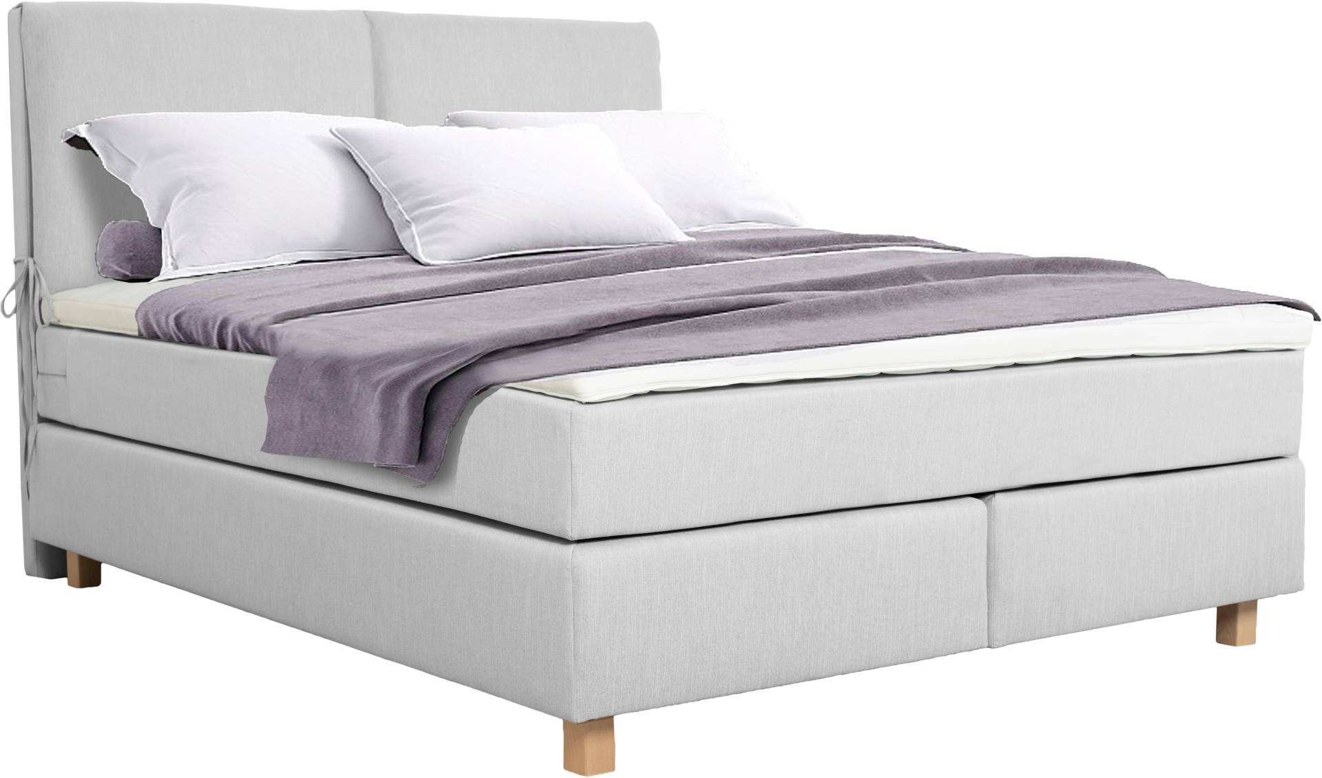 Home affaire Boxspringbett »Nele«, inkl. Topper im schlichtem Design von home affaire