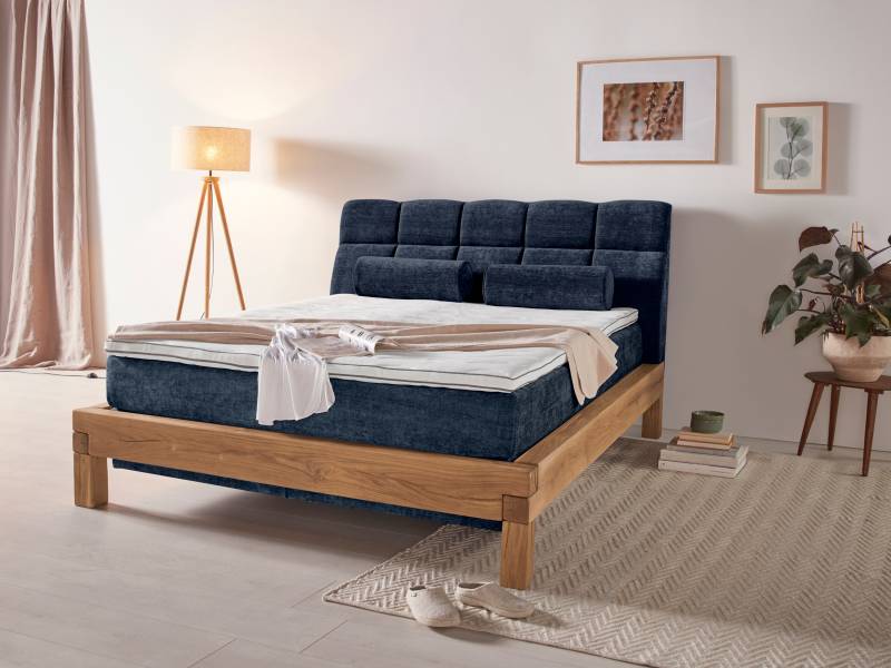 Home affaire Boxspringbett »Villads«, Liegefläche: 160/200 cm aus Balkeneiche, Inside-Boxspring-Unterbau von home affaire