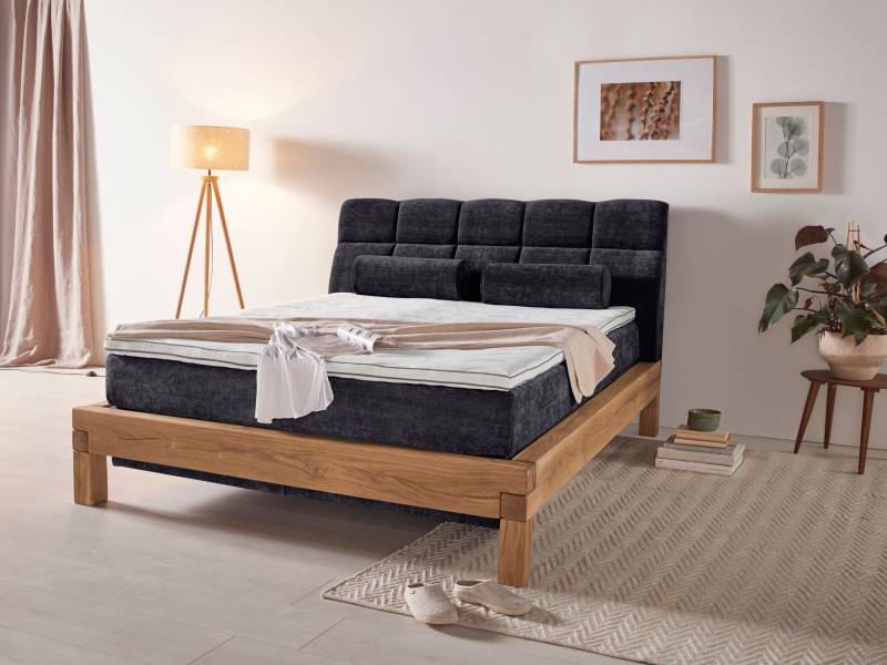 Home affaire Boxspringbett »Villads«, Liegefläche: 160/200 cm aus Balkeneiche, Inside-Boxspring-Unterbau von home affaire