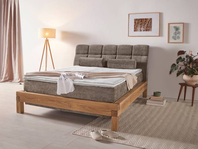 Home affaire Boxspringbett »Villads«, Liegefläche: 160/200 cm aus Balkeneiche, Inside-Boxspring-Unterbau von home affaire