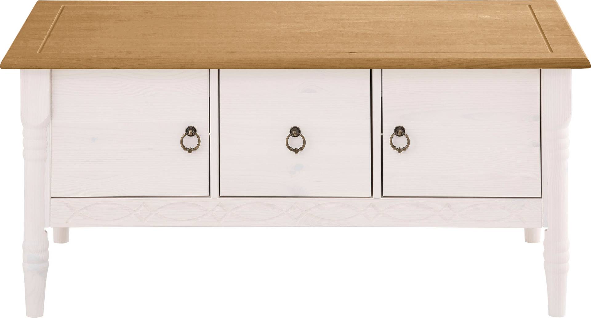 Home affaire Couchtisch »Indra«, aus massiver Kiefer, FSC®, mit Stauraum, dezentes Ornament Home affaire Couchtisch »Indra«, aus massiver Kiefer, FSC®, mit Stauraum, dezentes Ornament von home affaire