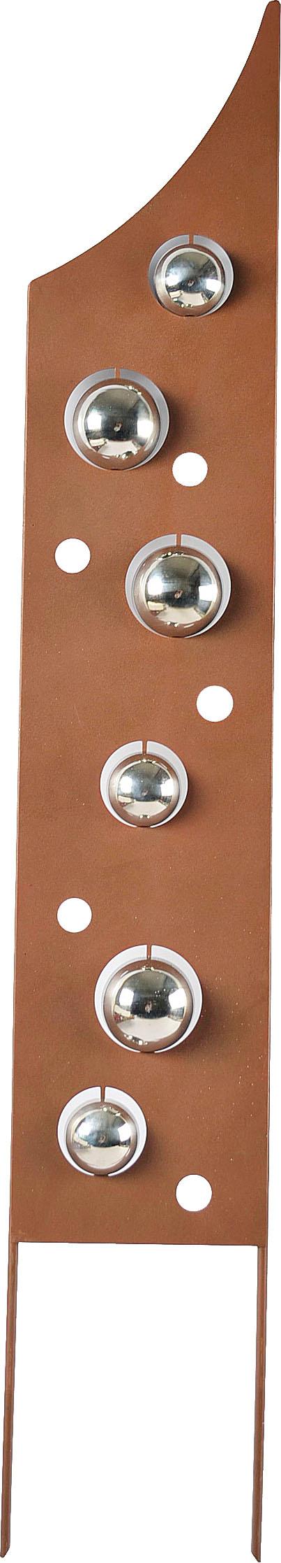 locker Deko-Windrad »Rusty Bubbles«, in Rostoptik, Materialmix, 99 cm hoch von locker