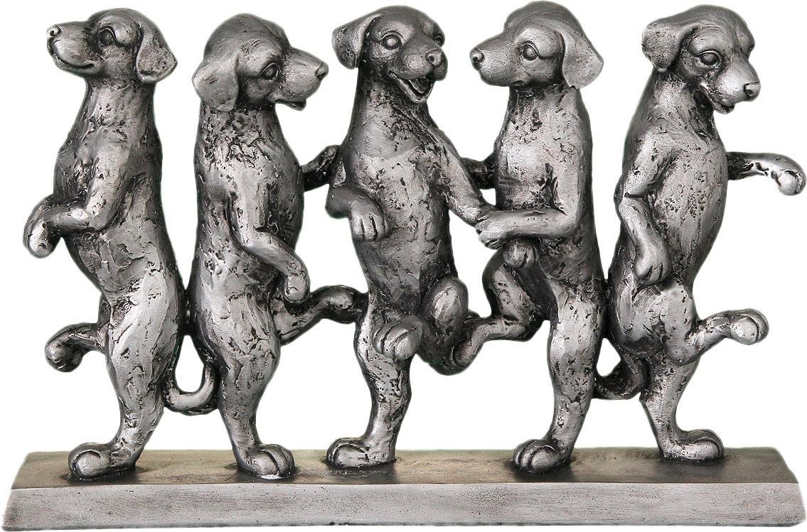 Ambiente Haus Dekofigur »Hunde Tanz«, antiksilberfarben Ambiente Haus Dekofigur »Hunde Tanz«, antiksilberfarben von Ambiente Haus