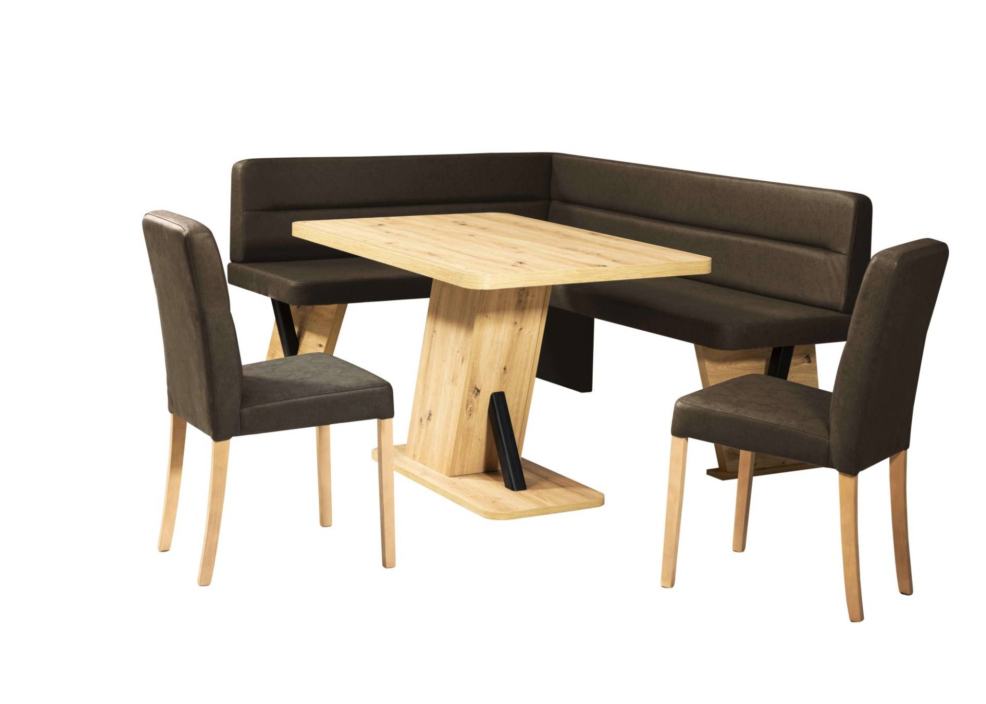 Home affaire Eckbankgruppe »Laros«, (Set, 4 tlg., 4tlg Set), perfekt für Küche, Esszimmer, Wohnzimmer von home affaire