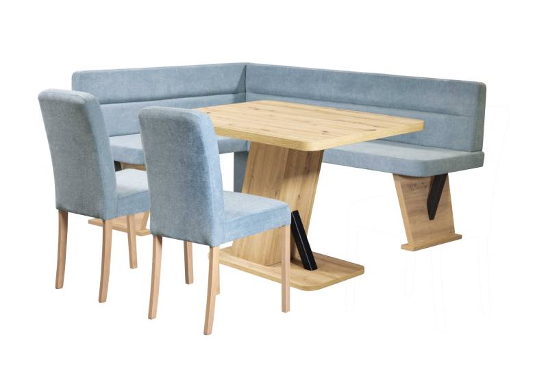 Home affaire Eckbankgruppe »Laros«, (Set, 4 tlg., 4tlg Set), perfekt für Küche, Esszimmer, Wohnzimmer von home affaire