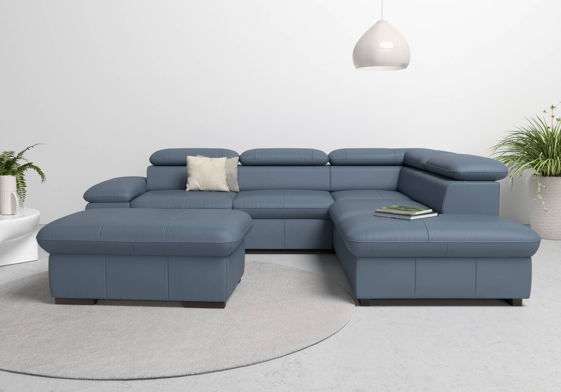 Home affaire Ecksofa »Alberto L-Form«, mit Kopfteilverstellung, wahlweise mit Bettfunktion von home affaire