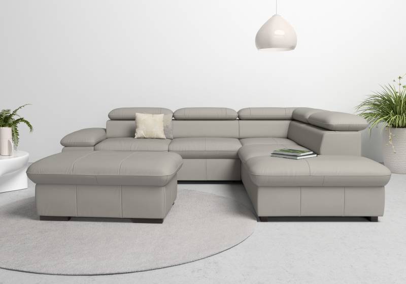 Home affaire Ecksofa »Alberto L-Form«, mit Kopfteilverstellung, wahlweise mit Bettfunktion von home affaire