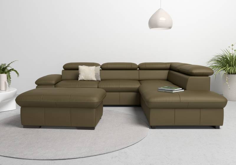 Home affaire Ecksofa »Alberto L-Form«, mit Kopfteilverstellung, wahlweise mit Bettfunktion von home affaire