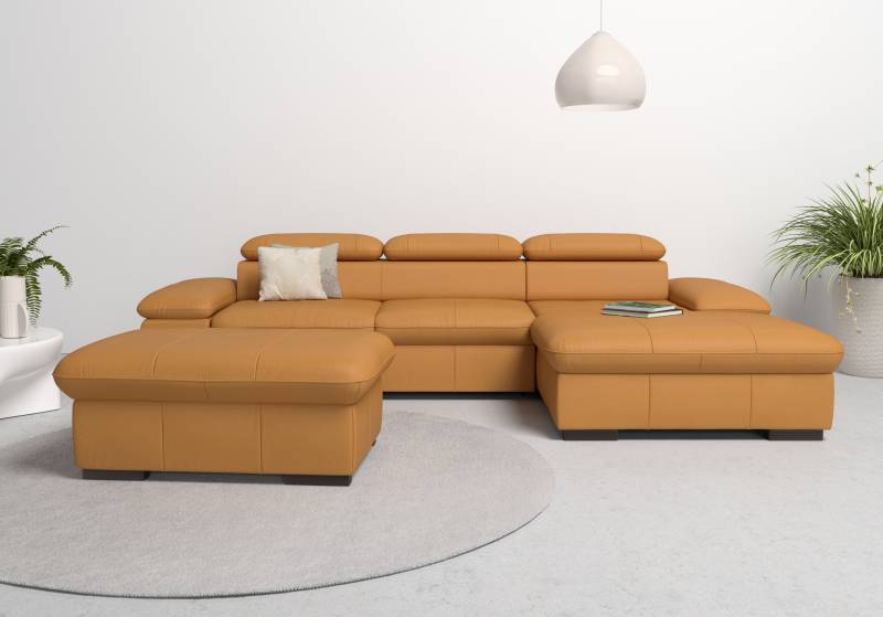 Home affaire Ecksofa »Alberto L-Form«, mit Kopfteilverstellung, wahlweise mit Bettfunktion von home affaire