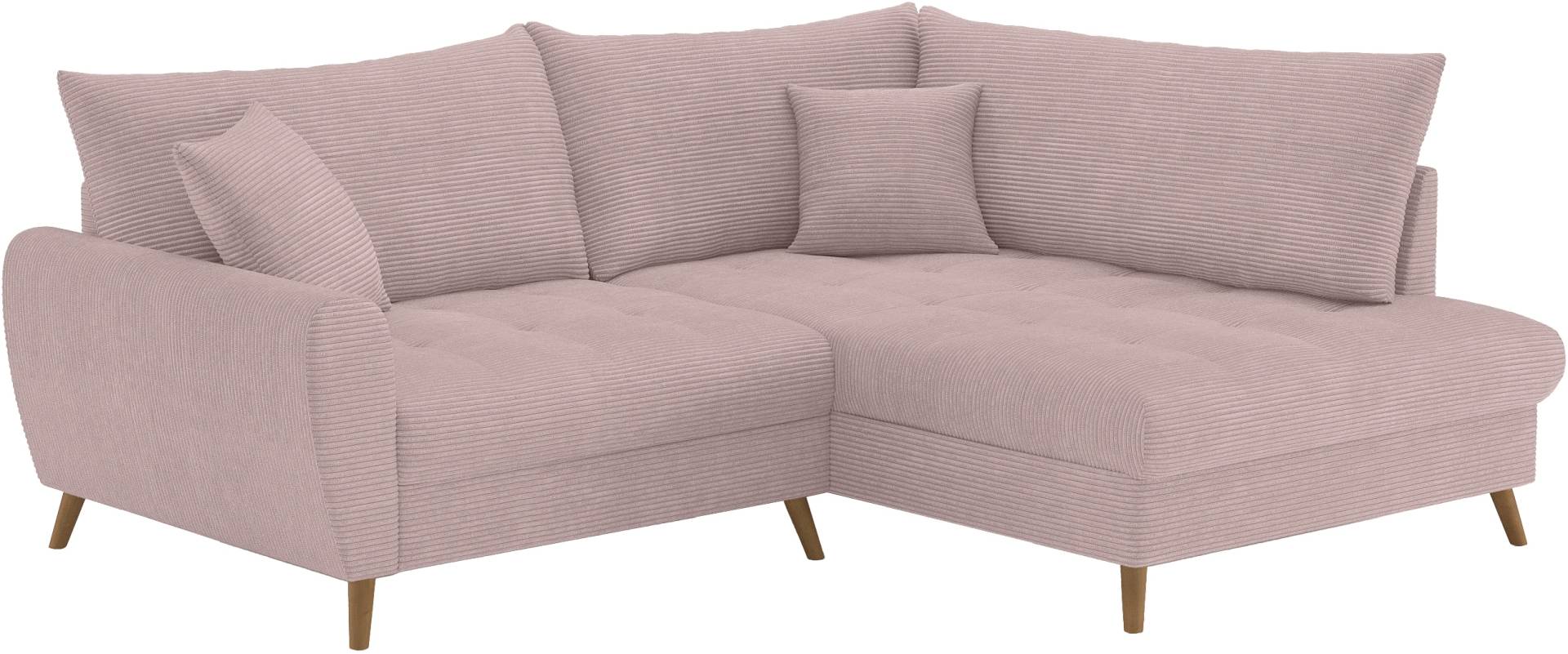 Home affaire Ecksofa »Blackburn II, L-Form«, Mit Kaltschaumpolsterung bis 140 kg belastbar von home affaire