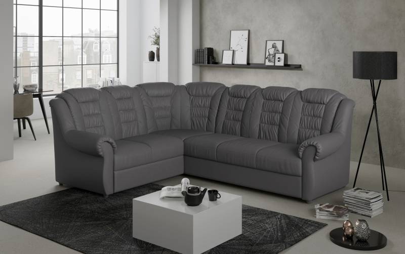 Home affaire Ecksofa »Boston L-Form«, mit hoher Rückenlehne, optional mit Bettfunktion und Stauraum von home affaire