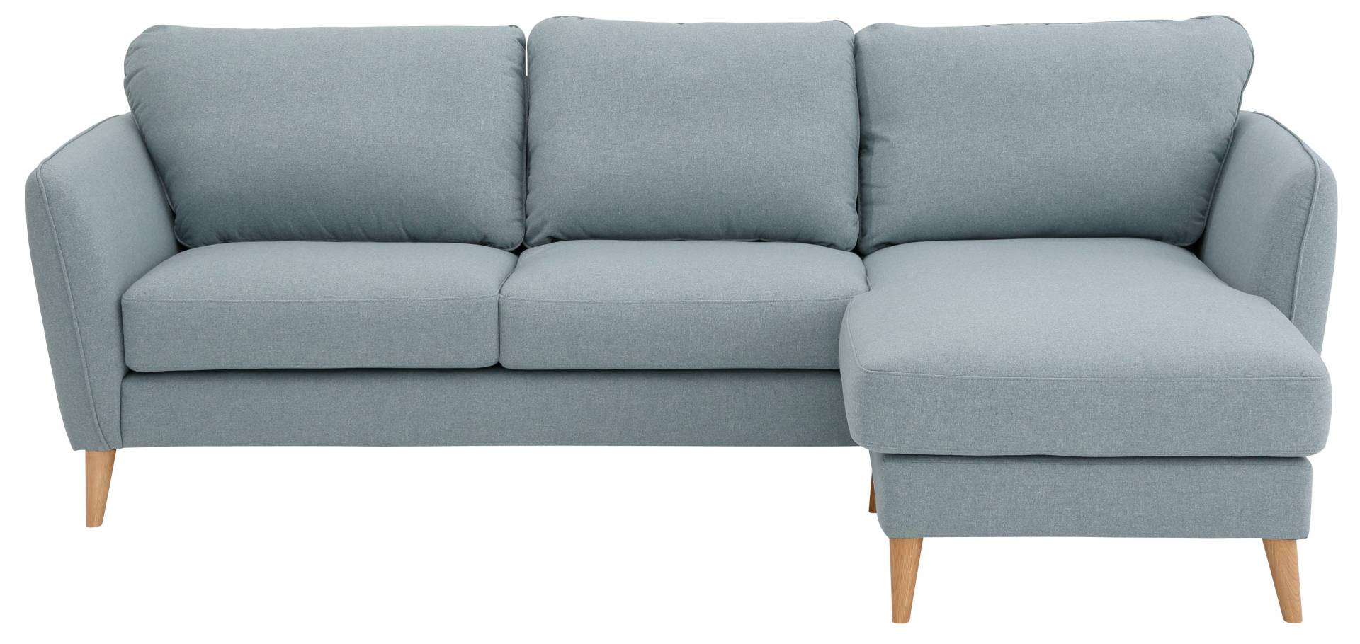 Home affaire Ecksofa »MARSEILLE (242/152cm),L-Form, Rec. rechts/links«, Massivholzbeine aus Eiche, in verschieden Bezügen und Farbvarianten von home affaire