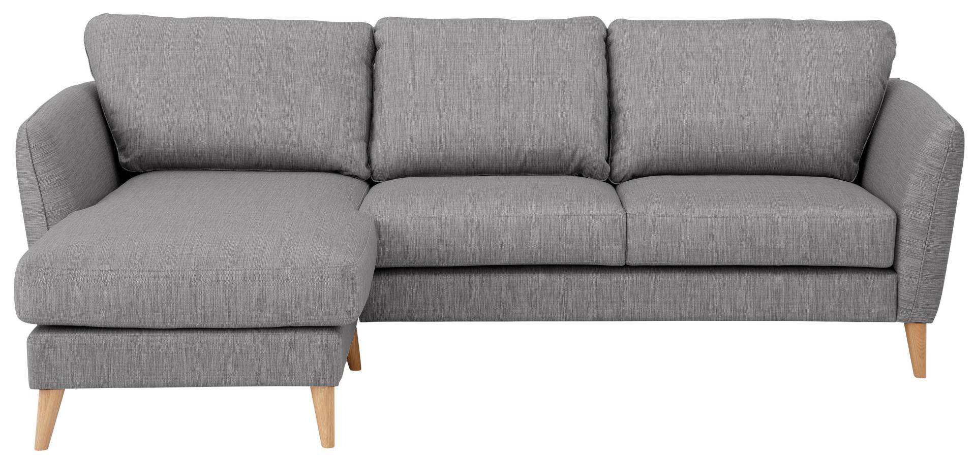 Home affaire Ecksofa »MARSEILLE (242/152cm),L-Form, Rec. rechts/links«, Massivholzbeine aus Eiche, in verschieden Bezügen und Farbvarianten von home affaire