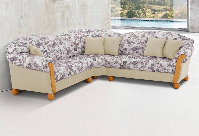 Home affaire Ecksofa »Milano, L-Form«, gleichschenklig von home affaire