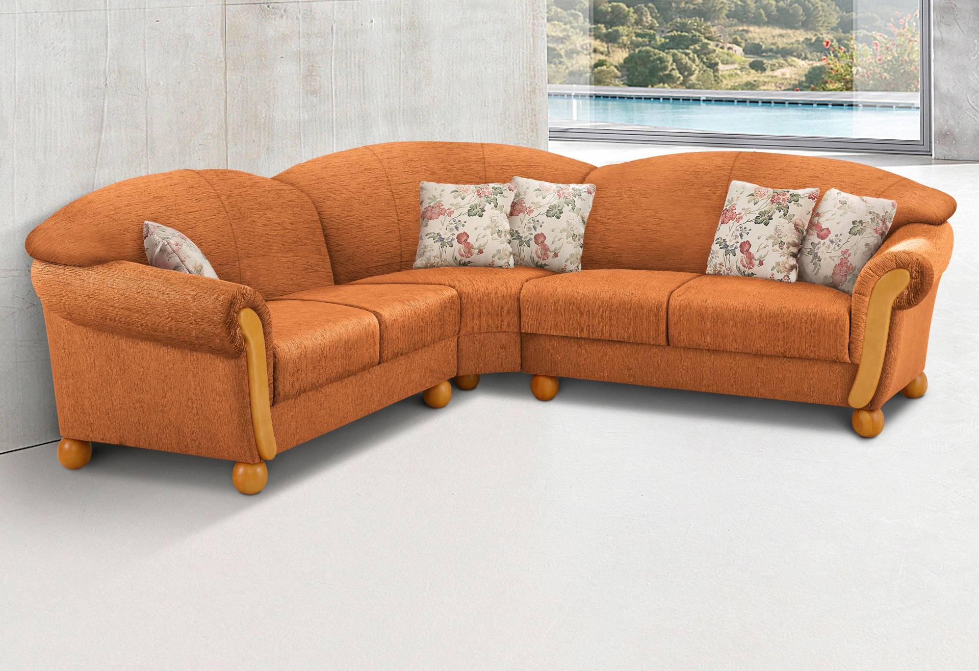 Home affaire Ecksofa »Milano, L-Form«, gleichschenklig von home affaire