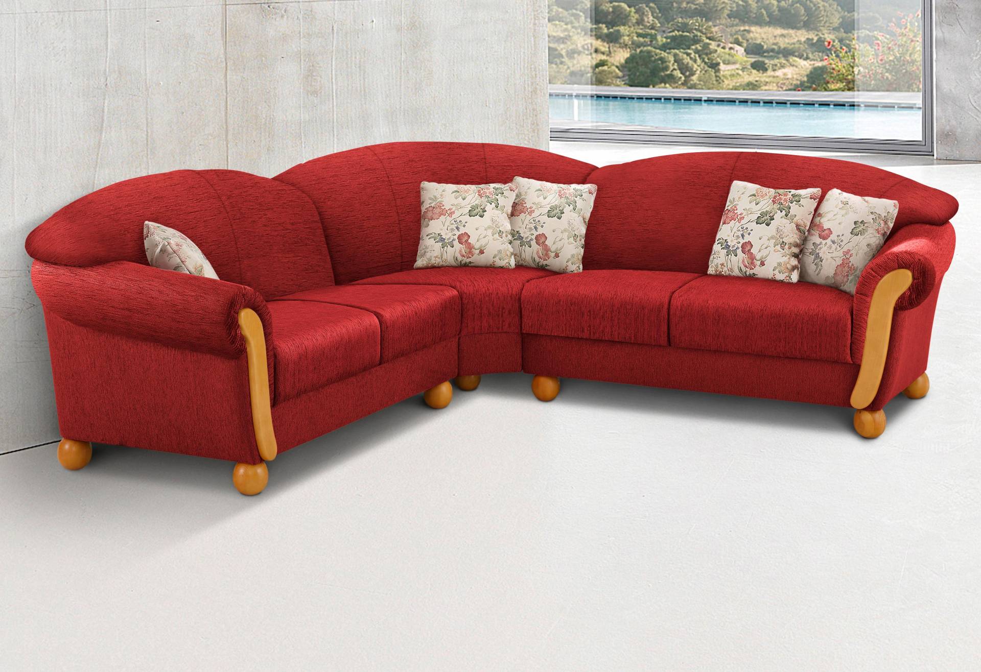 Home affaire Ecksofa »Milano, L-Form«, gleichschenklig von home affaire