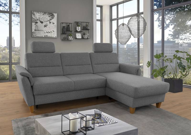 Home affaire Ecksofa »Palmera L-Form«, Federkern, wahlweise mit Bettfunktion und mit/ohne Bettkasten von home affaire