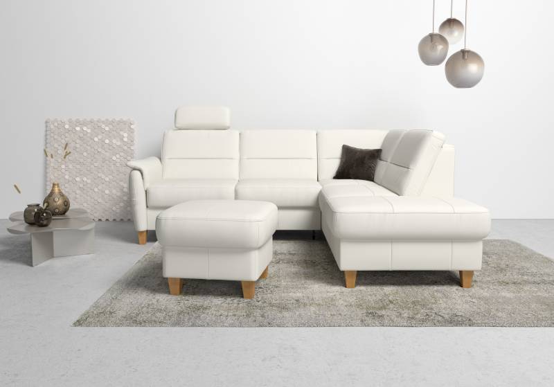 Home affaire Ecksofa »Palmera L-Form«, Federkern, wahlweise mit Bettfunktion und mit/ohne Stauraum von home affaire