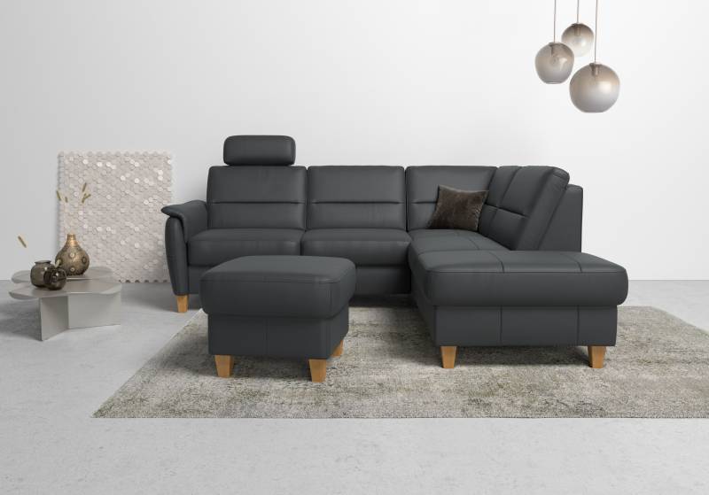 Home affaire Ecksofa »Palmera L-Form«, Federkern, wahlweise mit Bettfunktion und mit/ohne Stauraum von home affaire