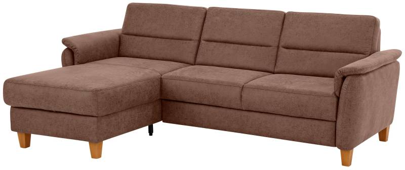 Home affaire Ecksofa »Palmera L-Form«, Federkern, wahlweise mit Bettfunktion und mit/ohne Bettkasten von home affaire