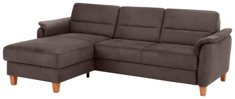 Home affaire Ecksofa »Palmera L-Form«, Federkern, wahlweise mit Bettfunktion und mit/ohne Bettkasten von home affaire