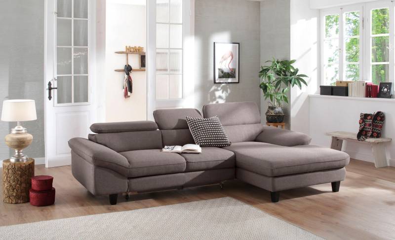 Home affaire Ecksofa »Pilot L-Form«, wahlweise mit Bettfunktion und Bettkasten von home affaire