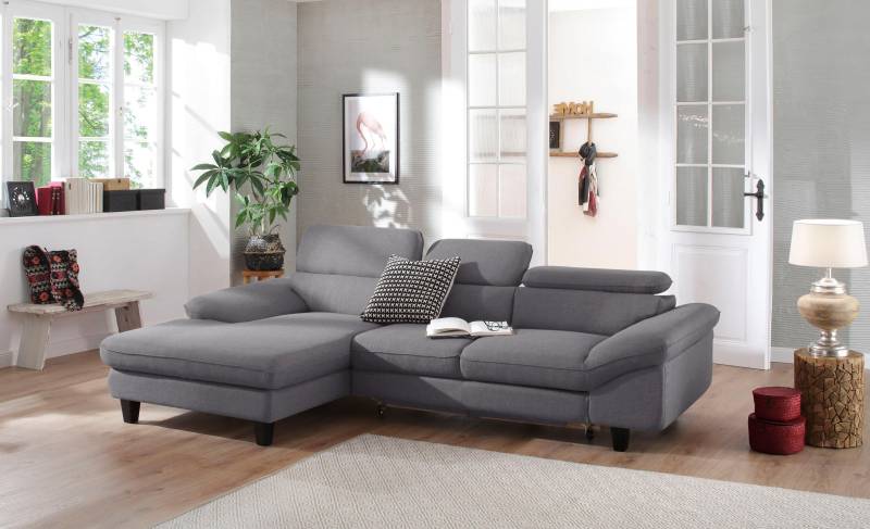 Home affaire Ecksofa »Pilot L-Form«, wahlweise mit Bettfunktion und Bettkasten von home affaire