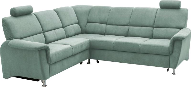 Home affaire Ecksofa »Pisa L-Form«, mit Bettfunktion und Bettkasten von home affaire