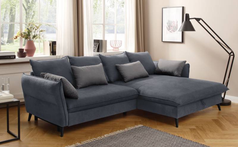 Home affaire Ecksofa »Tirano, L-Form«, wahlweise mit Bettfunktion und Bettkasten von home affaire